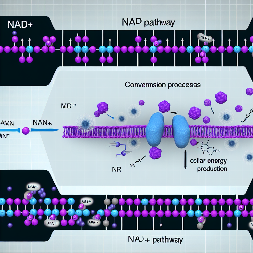 NAD+ biosynthesis pathway showing how NMN, NR, and direct NAD+ supplementation work