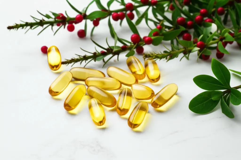 Berberine supplement - natural yellow alkaloid compound for blood sugar control and metabolic health