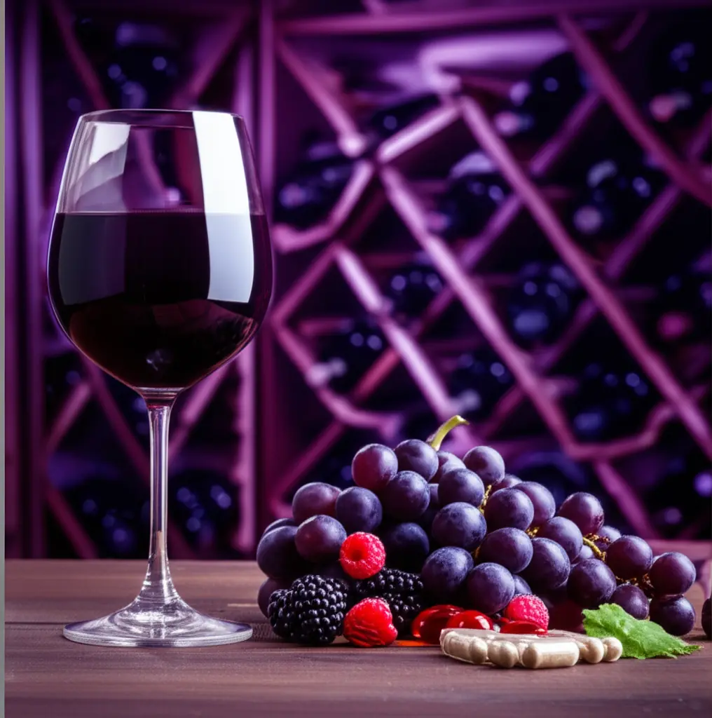 Resveratrol from red grapes - SIRT1 activator for cardiovascular health and longevity