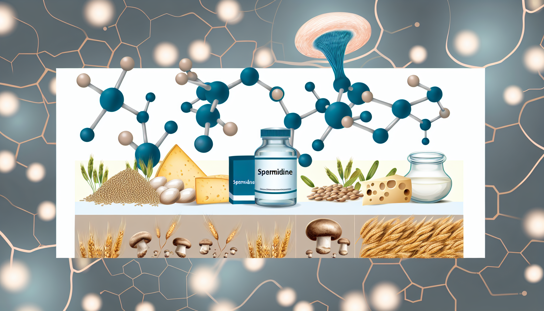 Spermidine from wheat germ and mushrooms - autophagy inducer for cellular renewal and longevity